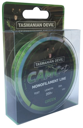 Леска WIGSTON LURES TASMANIAN DEVIL 3D MONOFILAMNET LINE GREEN