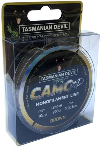 Леска WIGSTON LURES TASMANIAN DEVIL 3D MONOFILAMNET LINE BROWN